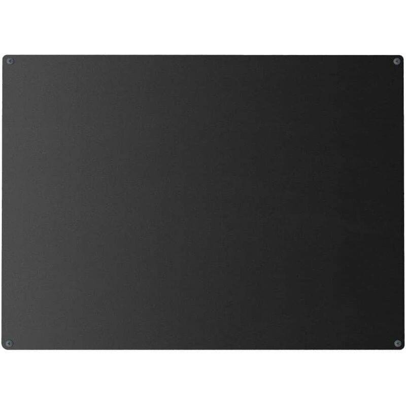 INOXLM Lavagna Magnetica Cancellabile da Parete in Acciaio Colore Nero  Marrone 60 X 44 cm Made