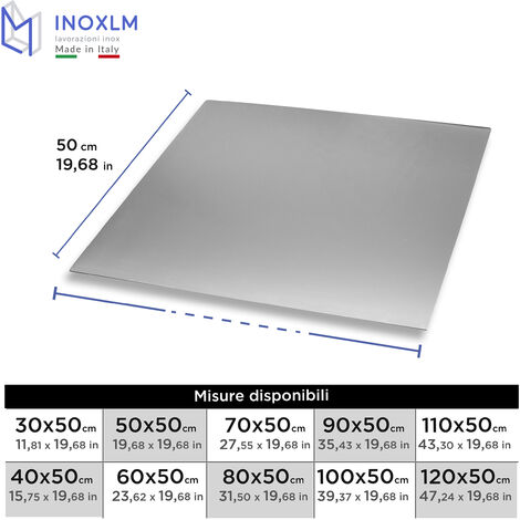 Tagliere in acciaio inox, plastica - 50 x 50 cm