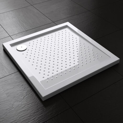 Durovin Bathrooms Acrylic Shower Tray Anti Slip Surface - Rectangular - 1000 x 1000mm