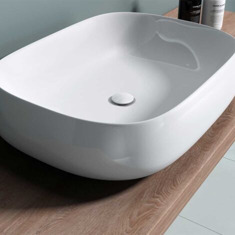 Durovin Bathrooms Ceramic Basin - Countertop  Rectangular Washing Bowl  sink 560 x 440 x 155mm