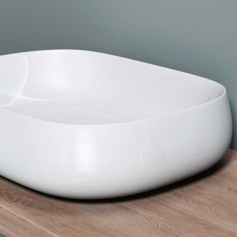 Durovin Bathrooms Ceramic Basin - Countertop  Rectangular Washing Bowl  sink 560 x 440 x 155mm