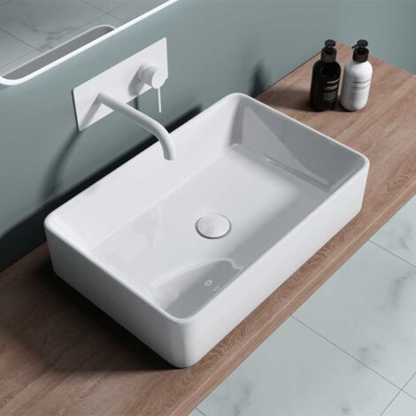 Durovin Bathrooms - Countertop Sink - Rectangular Upright Wall Flat ...