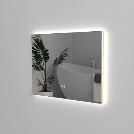 Durovin Bathrooms Wall Mounted Illuminated LED Bathroom Mirror Touch Sensitive Switch And Anti Fog 400 x 600mm (1/5)