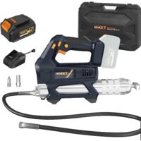 MAXXT Akku Fettpresse 20V, Fettpresse Batteriebetrieben 4.0Ah 6 Stufen Variabler Geschwindigkeitsauslöser 20000 PSI mit LED, Elektrische Fettpresse mit Akkus und Ladegerät