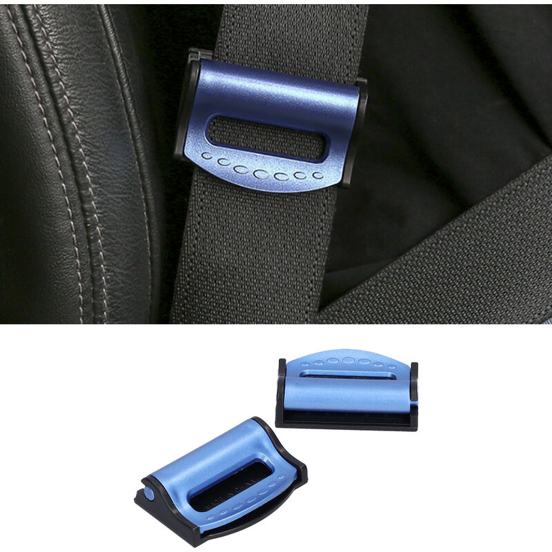 2 Stück Autositz-Sicherheitsgurt-Positionierer-Clip, verstellbare  Modifikation, Ersatz, universell für 53 mm