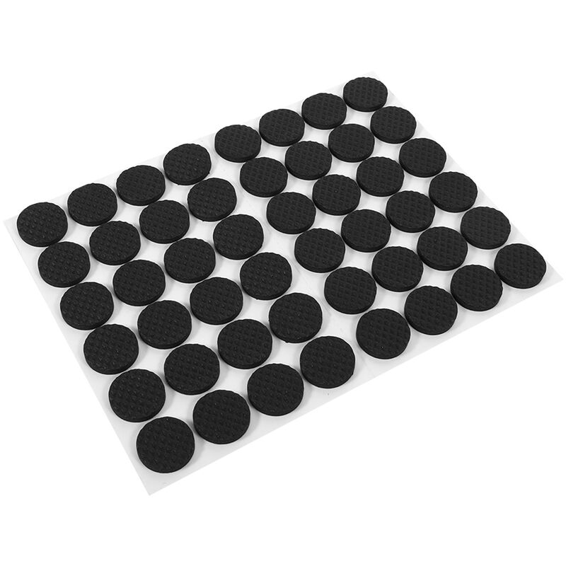 Antirutsch-Pads, selbstklebend, schwarz, 4 St., 48 x 48 mm, Stärke: 3 mm  (4 Stk.)