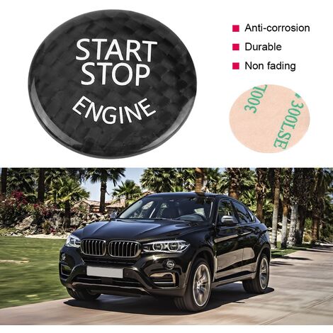 Auto-Carbonfaser-Motorstartknopf-Dekorationsabdeckung für BMW E
