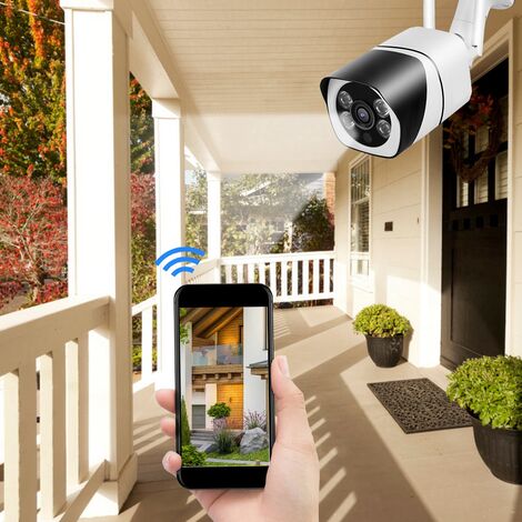 1080P WiFi IP IR Bullet Überwachungskamera IP66 Wasserdicht Outdoor CCTV  100-240V (EU)