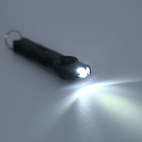 Mini-Schlüsselanhänger-Taschenlampe, wiederaufladbar über USB, 2 Modi, LED- Taschenlampe, Rucksack-Schlüsselanhänger, Camping, Wandern, Bergsteigen,  Reisen