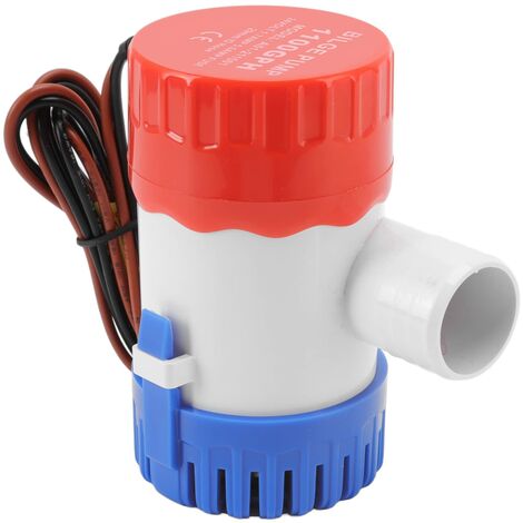 Bilgenpumpe, 5A-Filtergerät, nichtautomatische Wasserpumpe aus Kunststoff  für Teiche 1100GPH 24V