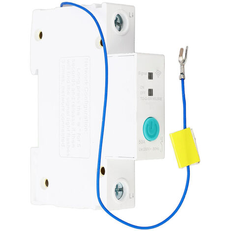 WIFI-Leistungsschalter 1P 230V DIN-Schiene Smart Breaker Switch für Ewelink  APP Home Malls 50A