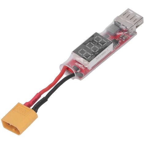 XT60-auf-USB-Ladeadapter, korrektes Display Plug-and-Play 2-6S XT60-auf-USB-Ladekonverter  Shenjingqi