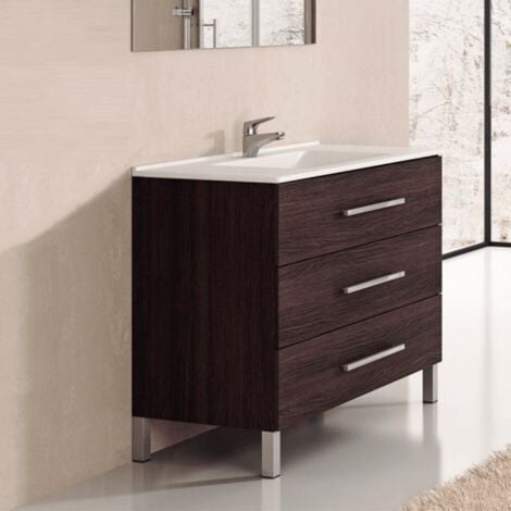 Conjunto de Baño mueble + encimera INDUS Roble Sinatra 60cm
