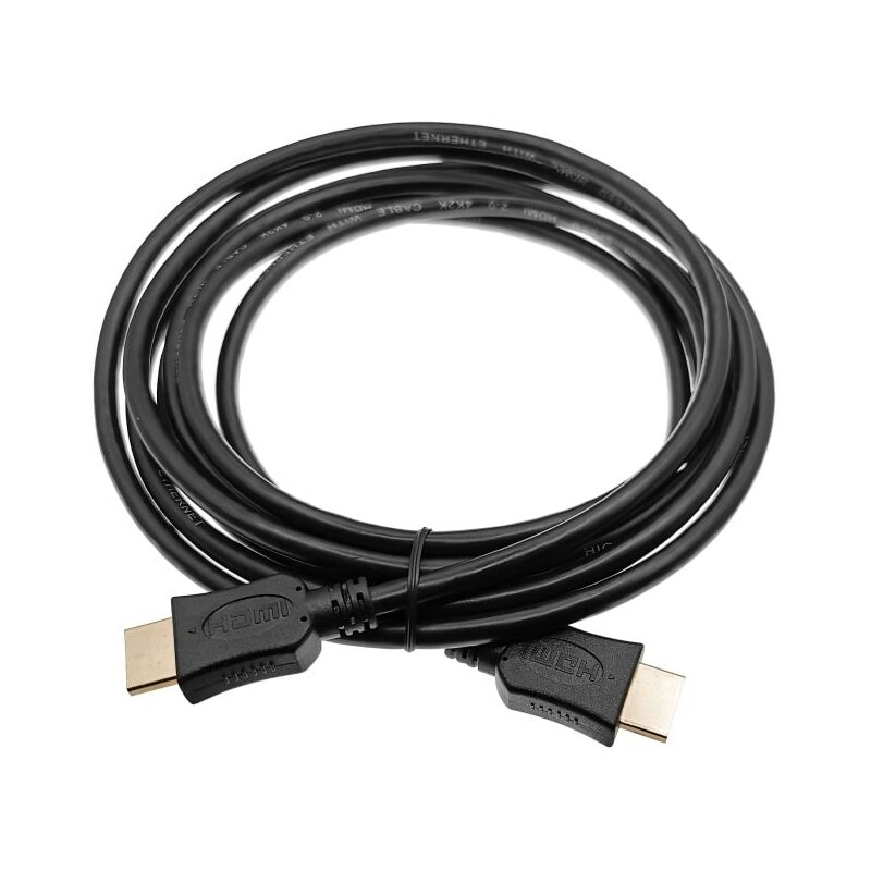 Vhbw Câble HDMI Premium V2.0 ultra HD TV V2.0 tressé 1.5m pour tablette,  téléviseur, playstation, ordinateur, moniteur, lecteur DVD, etc.