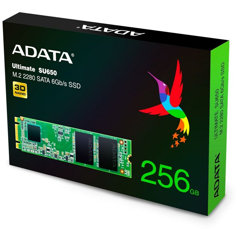 SSD M.2 SATA 256 Go, 3D NAND, vitesse de lecture jusqu'à 550 Mo/s,…