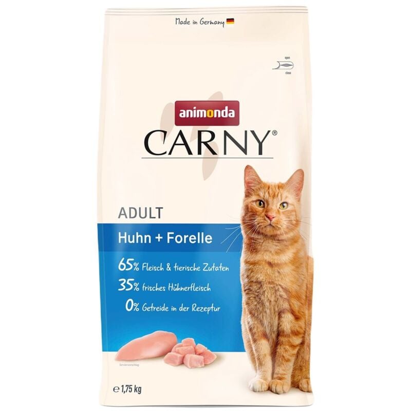ANIMONDA Carny Adult Poulet à la truite - croquettes pour chat - 1,75 kg