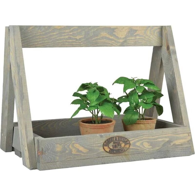 Esschert Bph33 Etagere Rettangolare In Ghisa, 3 Ripiani, Marrone, Dimensioni 79x66x49 Cm, Per Piante E Decorazioni Da Giardino E Terrazzo