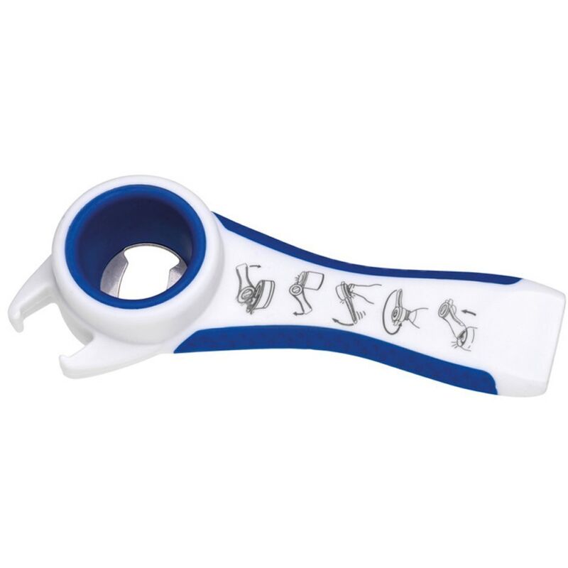 Ouvre-Bouteilles Multifonctions 6 En 1 Avec Pince Silicone - Idéal Mains Faibles, Arthrite & Personnes Âgées