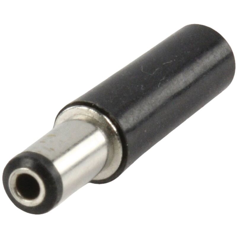 Lot De 2 Fiches D'alimentation Mâles 2.5mm PVC Noir - Montage Sur Châssis | Nedis