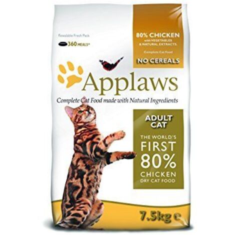 APPLAWS Croquettes pour chat au poulet - 7,5 kg (1/4)