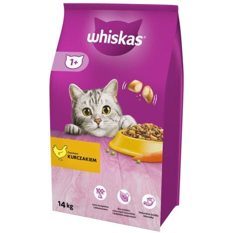 Whiskas 325628 chats nourriture sèche adulte poulet 14 kg