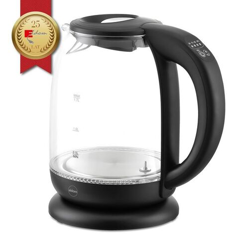 Bouilloire électrique Huslog 1.7L - 2200W - Noire - Design Moderne Et Sécurisée