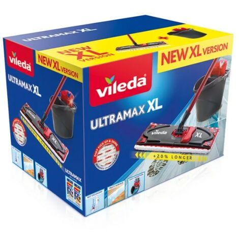 Vileda Système de Vadrouille et Seau UltraMax avec 1 recharge