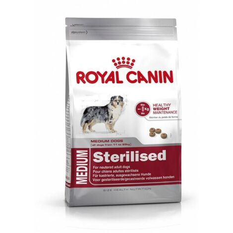 Royal Canin – Croquettes pour chien stérilisé moyen 3 kg – 28% protéines – 13% matières grasses – Enrichies en L-Carnitine pour métabolisme