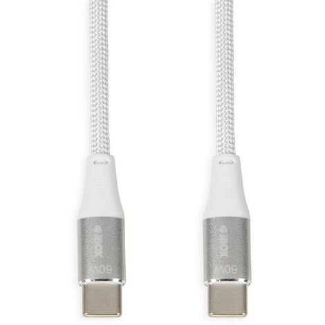 iBOX IKUTC câble USB-C 60W 2m Blanc (1/3)