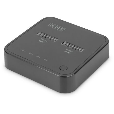 Station d'accueil Digitus pour deux SSD M.2 NVMe avec fonction de clonage hors ligne. USB-C™ (1/5)