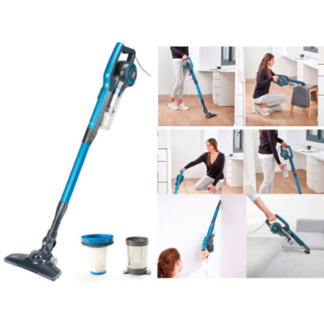 Black & Decker – Aspirateur balai 600W – Système cyclonique – Capacité 800ml – Poids léger 2,5kg – Niveau sonore 78dB pour nettoyage efficace - BXVMS600E (1/10)