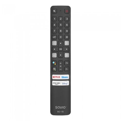 Télécommande universelle SAVIO RC-15 de remplacement pour téléviseurs connectés TCL. (1/4)