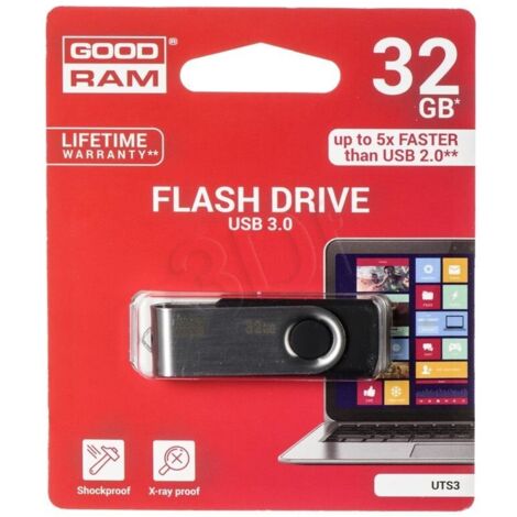 Clé USB Goodram UTS3 32 Go USB Type-A 3.2 Gen 1 (3.1 Gen 1) Noire (1/5)