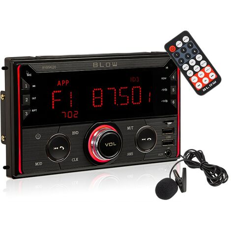 Autoradio 2DIN avec écran tactile 7,11 cm – Bluetooth 5.0 – 4 canaux 60W – Formats audio FLAC, MP3, WAV – Appels mains libres – Blow (1/5)
