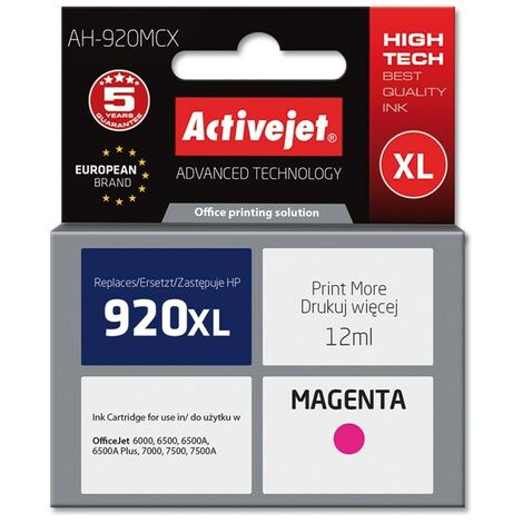 Encre Activejet AH-920MCX (remplace HP 920XL CD973AE  qualité supérieure  12 ml  magenta) (1/2)