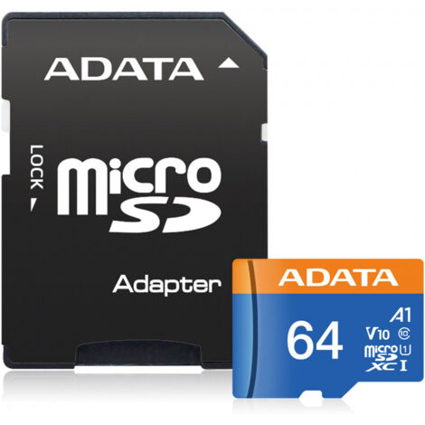 Carte microSDHC ADATA 64 Go, classe 10 UHS-I (1/5)