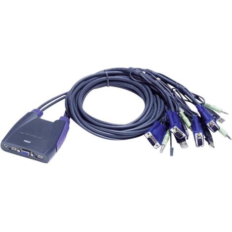 Commutateur KVM VGA USB 4 ports ATEN avec audio (1/3)