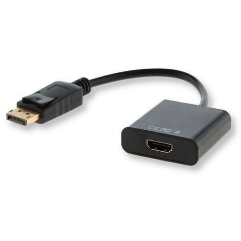 Adaptateur de câble vidéo Savio CL-55 0,2 m DisplayPort HDMI Type A (Standard) Noir (1/2)