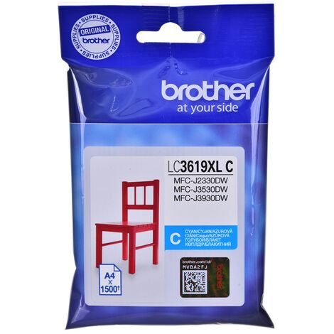 Cartouche d'encre Brother LC-3619XLC Cyan Originale 1 pièce (1/2)