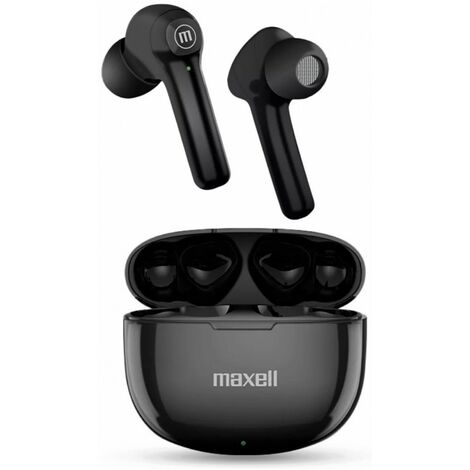 Écouteurs sans fil Maxell Dynamic+ avec étui de chargement Bluetooth noir (1/2)