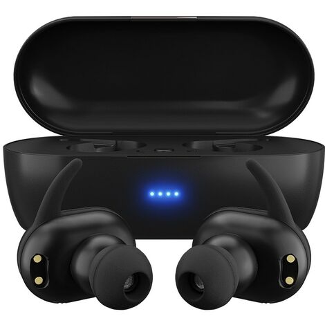 Écouteurs intra-auriculaires sans fil MAXELL MINI DUO avec étui de chargement Noir (1/4)