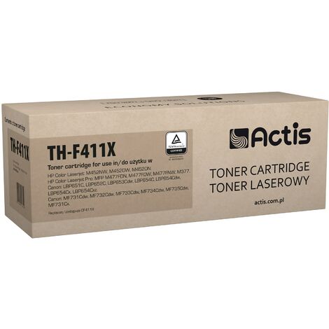 Toner Actis TH-F411X (remplace le toner HP 410X CF411X Standard 5000 pages cyan)
