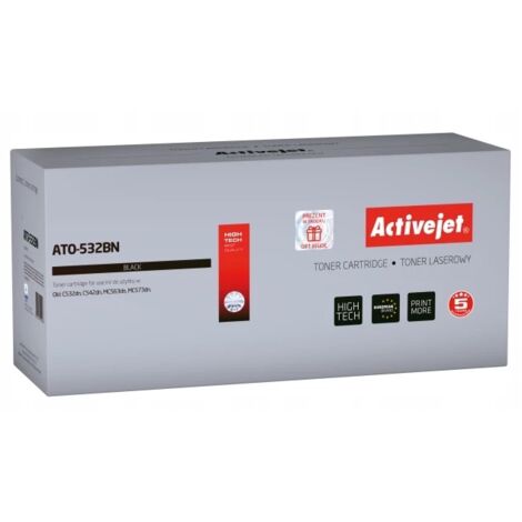 Toner Activejet ATO-532BN (remplace OKI 46490404  Supreme  1500 pages  noir) (1/2)