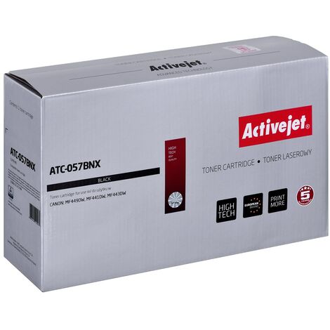 Toner Activejet ATC-057BNX pour imprimantes Canon  remplace le toner Canon CRG-057HBK  qualité supérieure  10 000 pages  noir. Avec puce. (1/2)