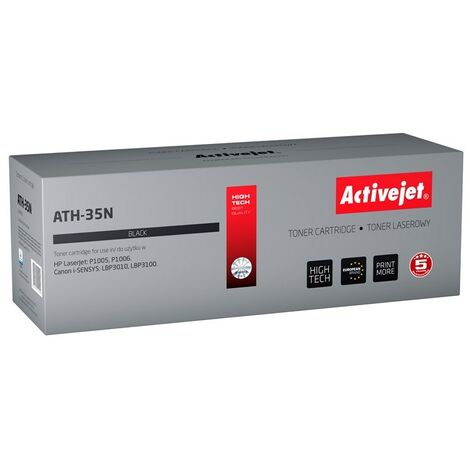 Toner Activejet ATH-35N (remplace HP 35A CB435A. Canon CRG-712 Supreme 1800 pages noir)