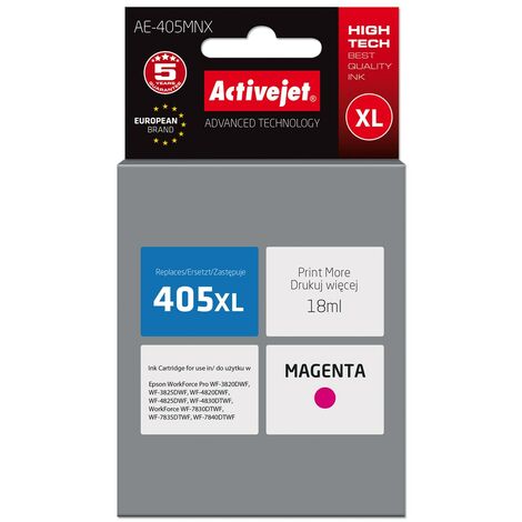 Cartouche d'encre Activejet AE-405MNX (remplace Epson 405XL C13T05H34010  Supreme  18 ml  magenta) (1/2)