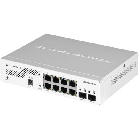 Commutateur Mikrotik CSS610-8G-2S+IN 10 ports Gigabit/10G géré (1/5)