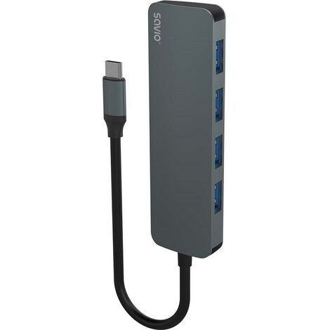 Hub SAVIO USB-C - 4 ports USB-A. AK-54 (1/5)