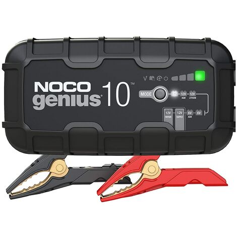 Chargeur de batterie moto 10A – 6V/12V – Entretien et désulfuration – Compact et efficace pour prolonger la durée de vie des batteries – Noco (1/10)