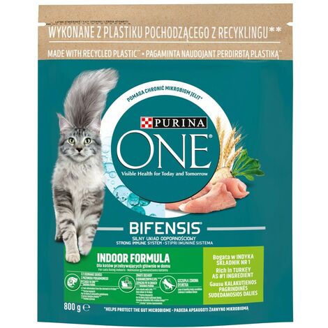 PURINA One Bifensis Adult Indoor - croquettes pour chat d'intérieur - 800 g